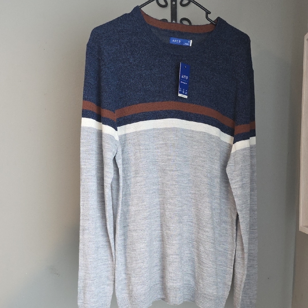 Merino Wool Blend Apt. 9 Men's Crewneck Sweater Size Medium NWT